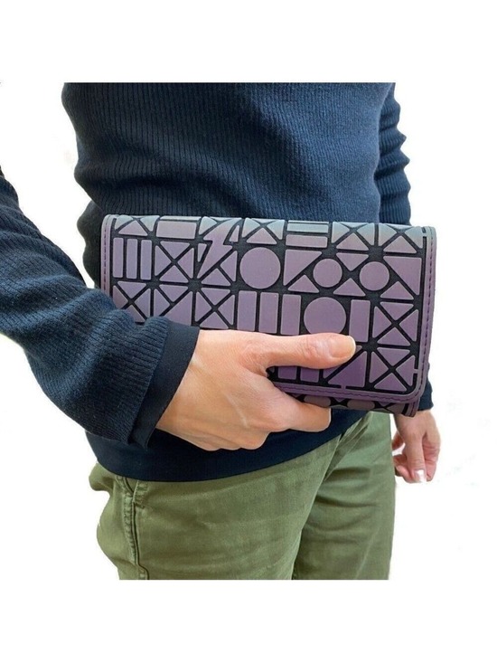 Handbags - Holographic Envelope Purse with chain
